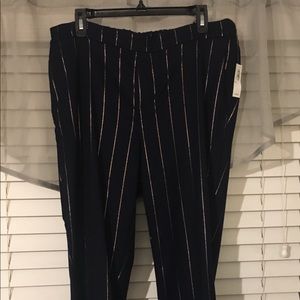 Old Navy black and gold striped pant